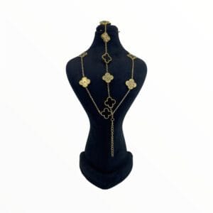 ست ونکلیف پنج گل مشکی طلایی