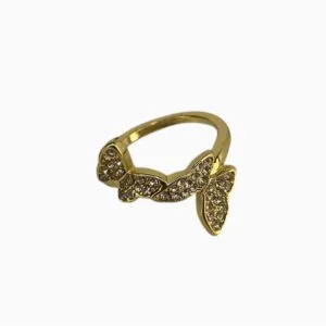 women double butterfly ring 4482
