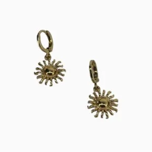 women sun earrings 4371