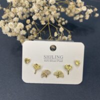 گوشواره سه جفتی لیلیوم