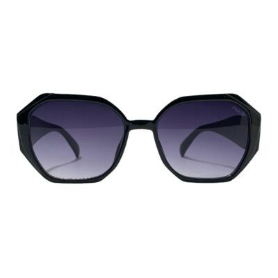 عینک آفتابی چندضلعی زنانه مدل 1015 رنگ مشکی