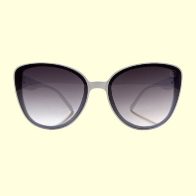 عینک آفتابی گربه ای زنانه مدل ۱۰-۲۲۴ رنگ سفید