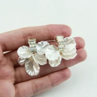 گوشواره میخی دخترانه مدل کریستالی