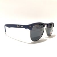 عینک آفتابی ریبن با فریم کلاب مستر (Clubmaster) رنگ آبی با عدسی دودی پلاریزه