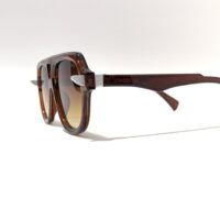 عینک آفتابی خلبانی مردانه کاررا مدل DS24230 رنگ قهوه ای