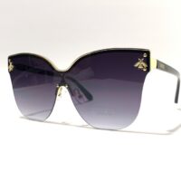 عینک آفتابی پروانه‌ای زنانه گوچی مدل ۱۰۲۴۴ رنگ مشکی